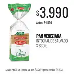 Super MAMI CornilloT pan veneziana integral de salvado oferta