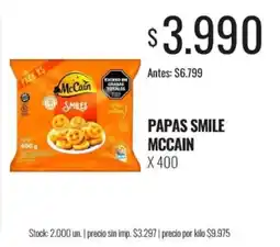 Super MAMI McCain papas smile oferta
