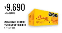 Super MAMI Swift burger medallones de carne vacuna oferta