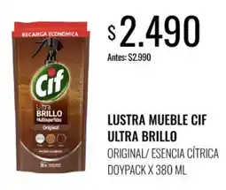 Super MAMI Cif lustra mueble cif ultra brillo oferta