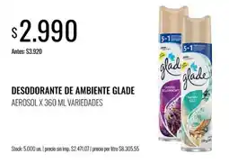 Super MAMI Glade desodorante de ambiente aerosol x 360 ml variedades oferta