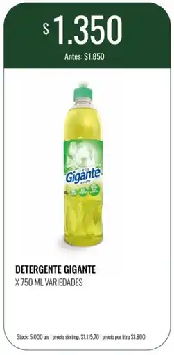 Super MAMI Gigante detergente oferta