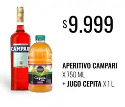 Super MAMI Campari aperitivo + jugo cepita oferta