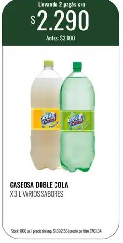 Super MAMI Doble Cola gaseosa oferta