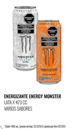 Super MAMI Energy monster energizante oferta