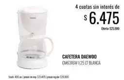 Super MAMI Daewoo cafetera oferta