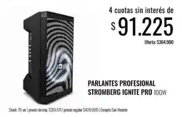 Super MAMI Stromberg parlantes profesional ignite pro 100w oferta