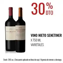 Supermercados Tadicor Nieto senetiner vino oferta