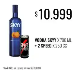 Supermercados Tadicor Skyy vodka oferta