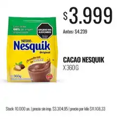 Super MAMI Nesquik cacao oferta