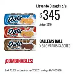 Super MAMI Dale galletas varios sabores oferta