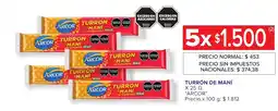 Carrefour Express Arcor turron de mani oferta