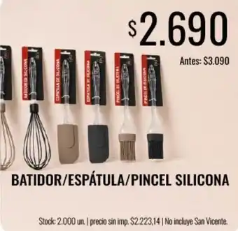 Batidor/espátula/pincel silicona