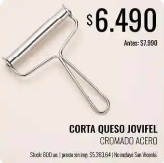 Jovifel corta queso