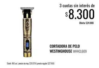 Supermercados Tadicor Westinghouse cortadora de pelo oferta