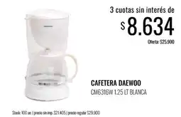 Supermercados Tadicor Daewoo cafetera oferta