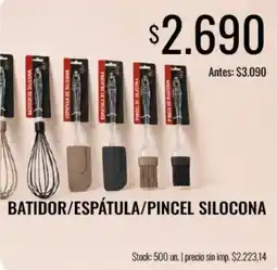 Supermercados Tadicor batidor/espátula/pincel silocona oferta