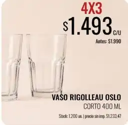 Supermercados Tadicor Vaso rigolleau oslo oferta