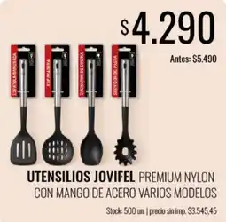 Supermercados Tadicor Jovifel utensilios premium nylon con mango de acero varios modelos oferta