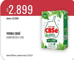 Supermercados Tadicor Cbsé yerba mate compuesta oferta