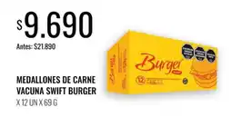 Supermercados Tadicor Swift burger medallones de carne vacuna oferta