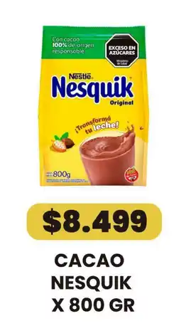 Autoservicio Capo Nesquik cacao oferta