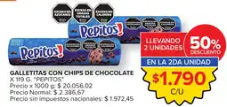 Carrefour Express Pepitos galletitas con chips de chocolate oferta