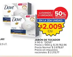 Carrefour Express Dove jabón de tocador oferta