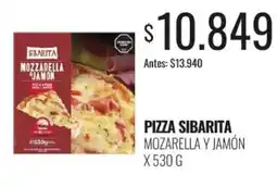 Supermercados Tadicor Sibarita pizza mozzarella y jamón oferta