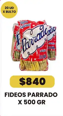 Autoservicio Capo Parrado fideos oferta