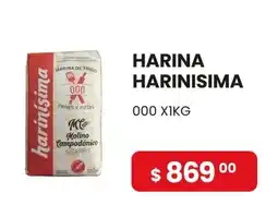 Piantoni Supermayorista Harinísima harina de trigo 000 oferta