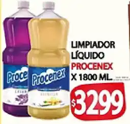 Supermercados Becerra Procenex limpiador líquido oferta