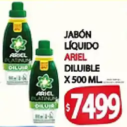 Supermercados Becerra Ariel jabón líquido diluible oferta