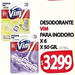 Supermercados Becerra Vim desodorante para inodoro oferta