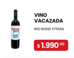 Piantoni Supermayorista Vacazada vino red blend oferta