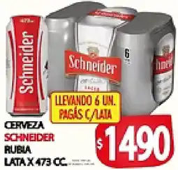 Supermercados Becerra Schneider cerveza rubia oferta