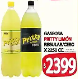 Supermercados Becerra Pritty gaseosa limón oferta