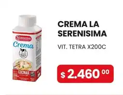 Piantoni Supermayorista La serenisima crema oferta