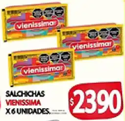Supermercados Becerra Vienissima salchichas oferta