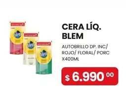 Piantoni Supermayorista Blem cera líq. autobrillo dp. inc/ rojo/ floral/ porc oferta
