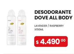 Piantoni Supermayorista Dove desodorante all body oferta