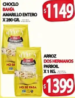 Supermercados Becerra Dos hermanos arroz parboil oferta