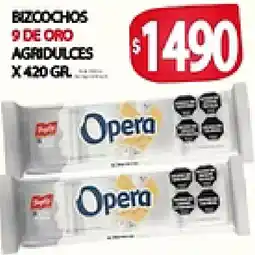 Supermercados Becerra Opera bizcochos 9 de oro agridulces oferta