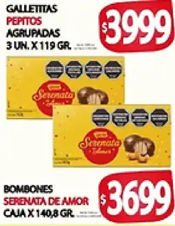 Supermercados Becerra Pepitos galletitas agrupadas oferta