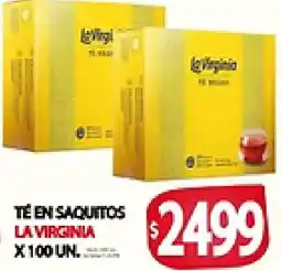 Supermercados Becerra La virginia té en saquitos oferta