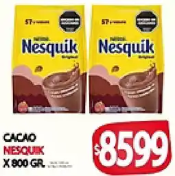 Supermercados Becerra Nesquik cacao oferta