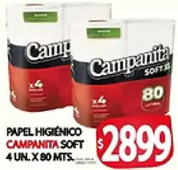 Supermercados Becerra Campanita papel higiénico soft oferta
