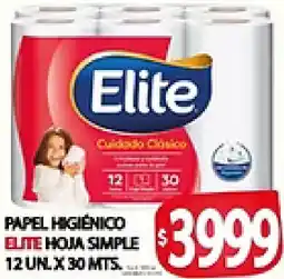 Supermercados Becerra Elite papel higiénico oferta