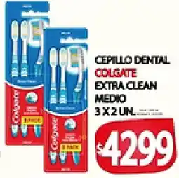 Supermercados Becerra Colgate cepillo dental extra clean medio oferta
