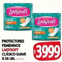 Supermercados Becerra Ladysoft protectores femeninos clásico suave oferta